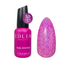 53 Камуфлююча база Cover base Flash Edlen 17 ml. new Світловідбиваюча фуксія