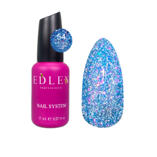 54 Камуфлююча база Cover base Flash Edlen 17 ml. new  Світловідбиваючий блакитний