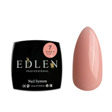 07 Гель для нарощування Builder gel Edlen 15 ml. new  Рожево-бежевий