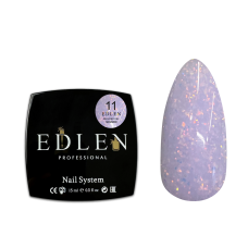 11 Гель для нарощування Builder gel Shimmer Edlen 15 ml.new  Ліловий з кольоровими блискітками