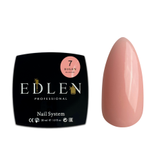 07 Гель для нарощування Builder gel Edlen 30 ml. new  Рожево-бежевий