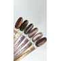 Crooz Гель-лак Cat Satin №28 Smoky Chocolate, 8 мл (сатиновий ефект «Котяче око»)