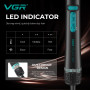 Фен-стайлер для волосся VGR V-475 BLACK 5 в 1, 1500 Вт, 110000 RPM, 5 насадок