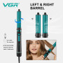 Фен-стайлер для волосся VGR V-475 BLACK 5 в 1, 1500 Вт, 110000 RPM, 5 насадок