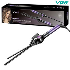 Плойка для волосся VGR V-573 PURPLE, 32 Вт, 10 мм, 140–200 °C, LED-дисплей
