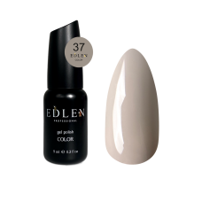 037 Гель лак Edlen Color 9ml. Світло-бежевий з сірим підтоном NEW