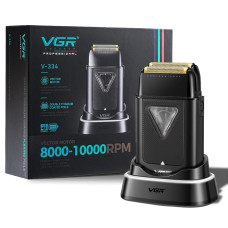 V-334 Електробритва VGR  шейвер, подвійне лезо, 8000-10000 RPM, LED Display