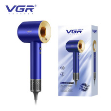 V-445 BLUE Фен професійний VGR , 3 рівні обдування, 4 рівні температури, 1600 Вт, 110000 RPM