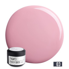 03 NUB Fiber Base Coat / Основа з армувальними волокнами / 30 мл / # 03 Rose