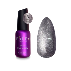 Гель - лак Sparkle cat Edlen 9 ml. №3 ( світло-срібний, котяче око )  NEW