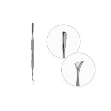 PW-2 Лопатка манікюрна WORK form 2 (закруглений пушер+відігнута лопасть) RAIZ