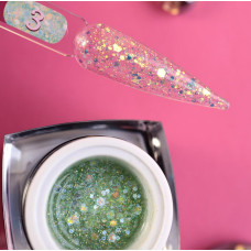 03 База з блискітками GLITTER BASE Steffani (10 мл)