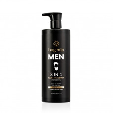 Bogenia Men 3 in 1 Hair Face Body Wash BG450 №001 Чоловічий засіб 3 в 1 для волосся, обличчя та тіла, 500 мл