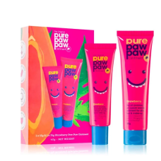 Набір відновлюючих бальзамів для губ Pure Paw Paw Duo Strawberry