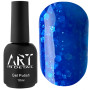 10 Гель-лак ART Bubble №B010 (напівпрозорий синій з білими пластівцями), 5 мл