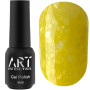 13 Гель-лак ART Bubble №B013 (напівпрозорий жовтий з білими пластівцями), 5 мл