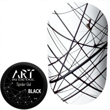 Гель-павутинка ART Spider Gel Black, чорна, 5 мл